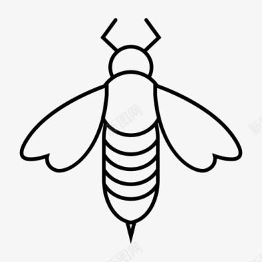 蜜蜂虫子森林图标图标
