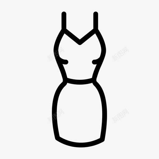 裙子曲线女性图标svg_新图网 https://ixintu.com 女性 曲线 服装制作 裙子