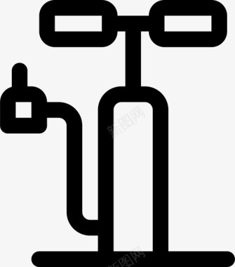气泵自行车汽车图标图标