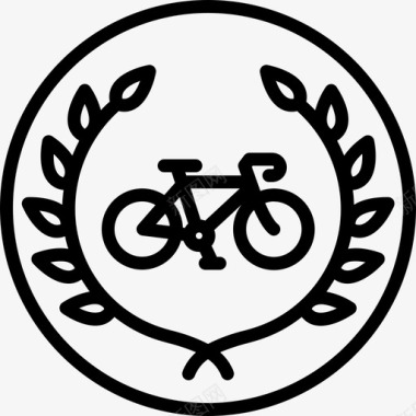 最佳自行车手奖自行车图标图标