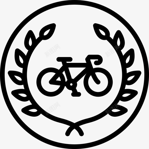 最佳自行车手奖自行车图标svg_新图网 https://ixintu.com 奖 怪人奖 最佳自行车手 自行车 运动