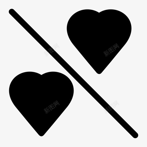 心完整的心心形图标svg_新图网 https://ixintu.com 完整的心 心 心形 爱