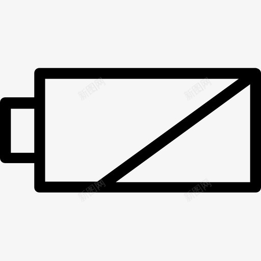 空电池电池充电电池电量图标svg_新图网 https://ixintu.com 电池充电 电池状态 电池电量 科技线路图标 空电池