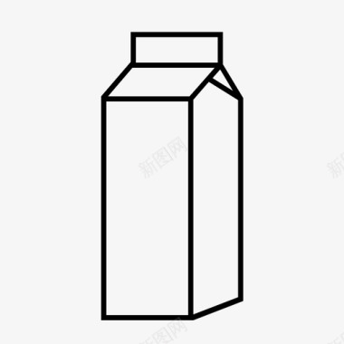 牛奶盒奶制品饮料图标图标