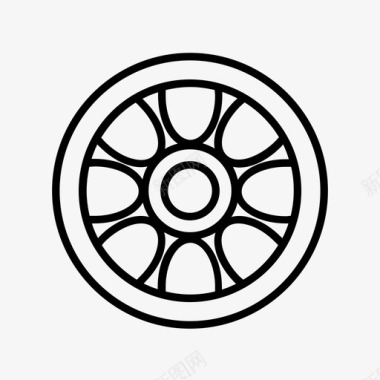 车轮汽车轮辋图标图标