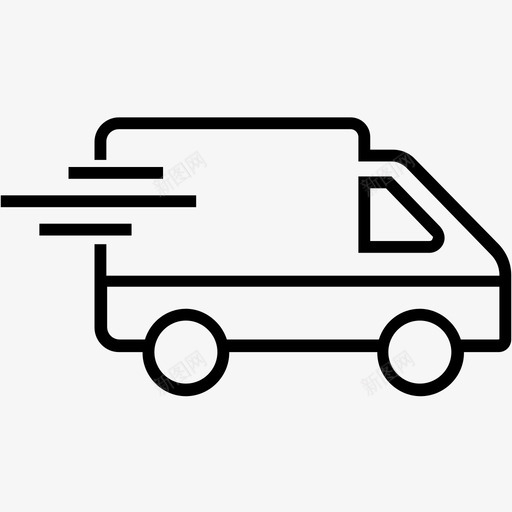 送货车货物物流图标svg_新图网 https://ixintu.com 600金融平面线图标 物流 货物 运输 送货车