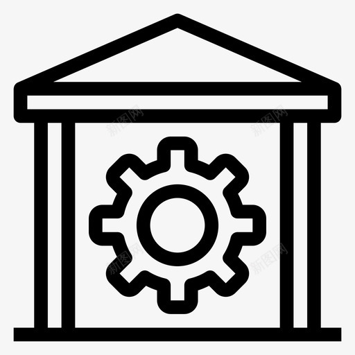 财务银行业务图标svg_新图网 https://ixintu.com 业务 设置 财务 货币 银行 银行和财务行