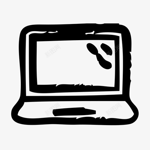 笔记本电脑硬件服务图标svg_新图网 https://ixintu.com 技术 服务 硬件 笔记本电脑 草图 软件