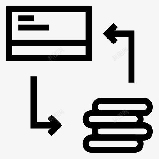 货币支票美元图标svg_新图网 https://ixintu.com 兑换 支票 美元 货币 贸易 金融 银行金融行图标