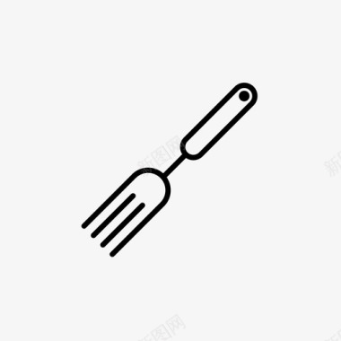 叉子晚餐食物图标图标
