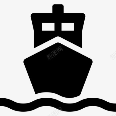 帆船运输传递偶像图标图标