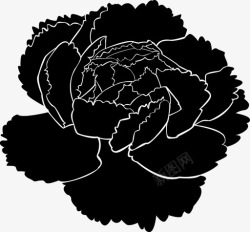 牡丹ICON牡丹花植物图标高清图片