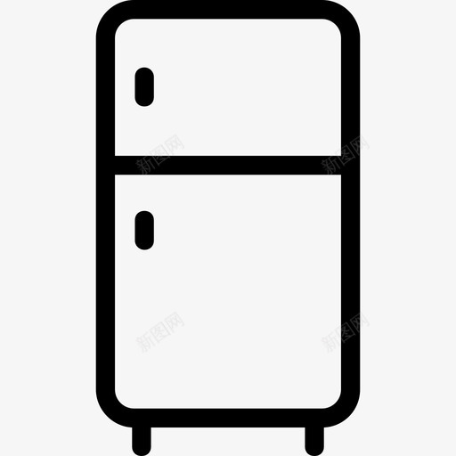 冰箱电子家用电器图标svg_新图网 https://ixintu.com 冰箱 家用电器 电子 科技线图标