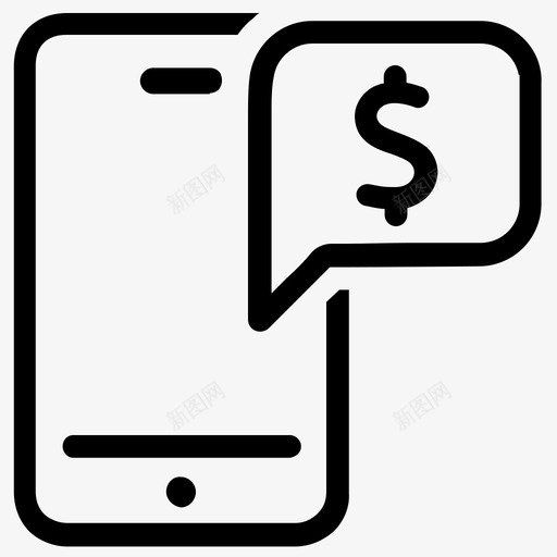 手机银行支票余额金融图标svg_新图网 https://ixintu.com 商务和金融概述 手机银行 支付 支票余额 智能手机 金融