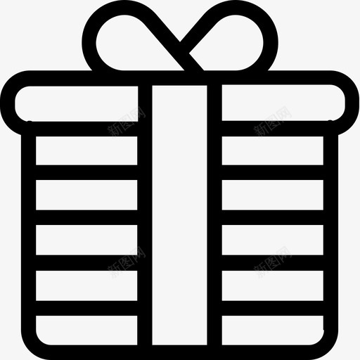 礼品礼品盒礼物图标svg_新图网 https://ixintu.com 包装礼品 派对和庆祝线图标 礼品 礼品盒 礼物