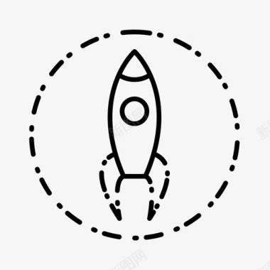 火箭午餐市场营销图标图标