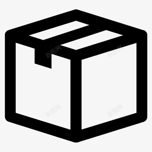 盒包图标svg_新图网 https://ixintu.com 包 盒