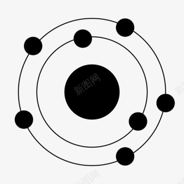 007氮原子元素图标图标