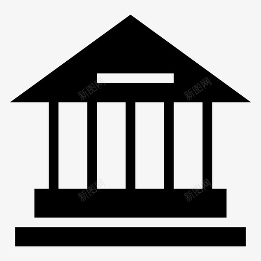 金融银行银行家图标svg_新图网 https://ixintu.com 商业 现金 金融 银行 银行家 银行金融字形图标
