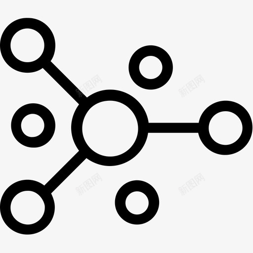 分子原子电子图标svg_新图网 https://ixintu.com 分子 分子键 原子 电子 科学 科学和技术线图标