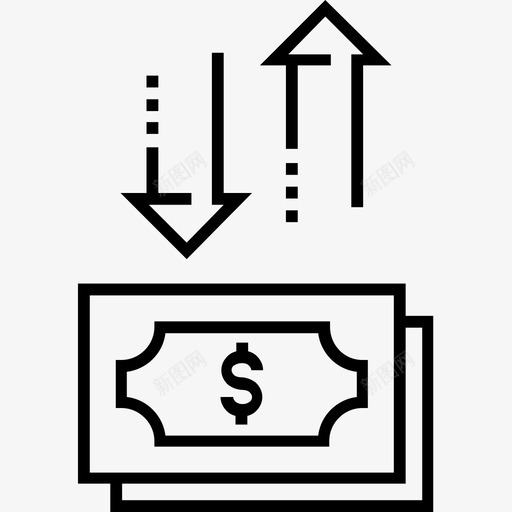 货币估值货币兑换外币图标svg_新图网 https://ixintu.com 600金融平面线图标 外币 货币估值 货币兑换