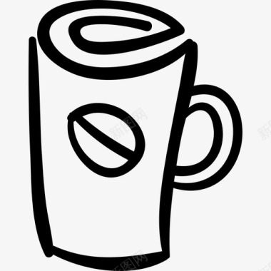 咖啡杯食物我的咖啡图标图标