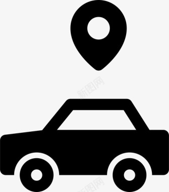 汽车位置地图图标图标