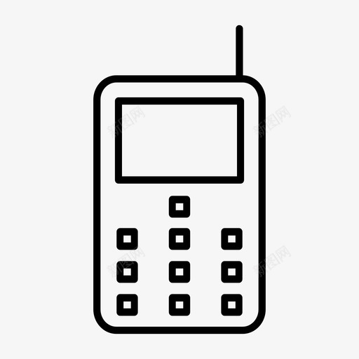 传统电话手机蜂窝电话图标svg_新图网 https://ixintu.com 传统电话 手机 移动电话 蜂窝电话