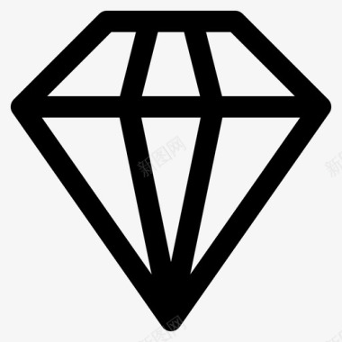 钻石宝石金匠图标图标