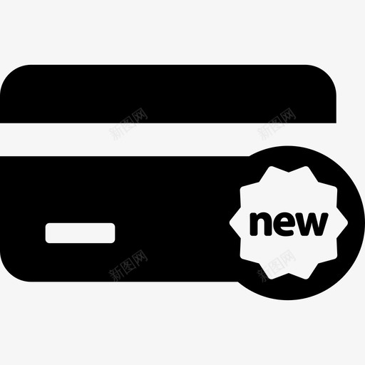 信用卡加新标签商业塑料货币图标svg_新图网 https://ixintu.com 信用卡加新标签 商业 塑料货币