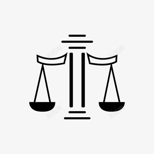 平衡真相的平衡法庭图标svg_新图网 https://ixintu.com 平衡 法庭 法律 真相的平衡 证词
