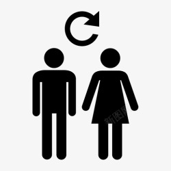 重新开始刷新婚姻夫妻重做图标高清图片