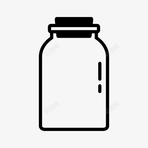 空罐糖果罐空瓶图标svg_新图网 https://ixintu.com 玻璃瓶 空瓶 空罐 糖果罐