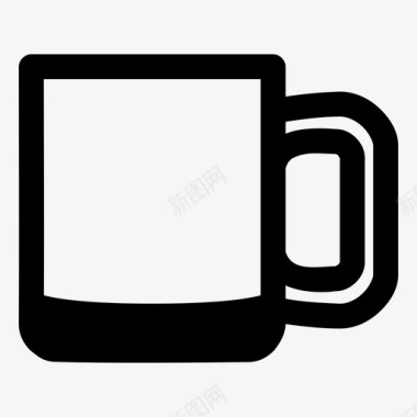 马克杯咖啡杯杯子图标图标