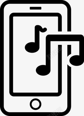 移动音乐移动声音移动应用程序图标图标