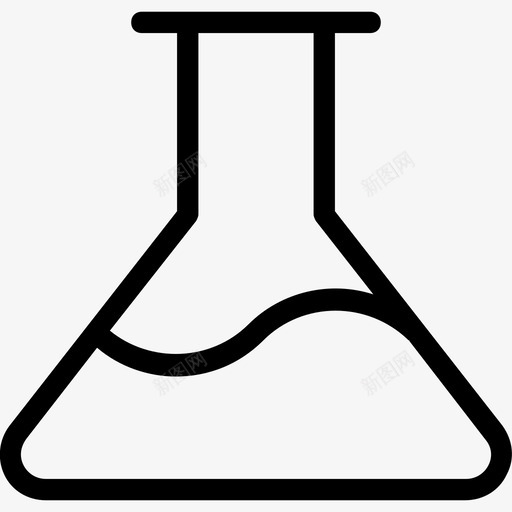 烧瓶化学实验图标svg_新图网 https://ixintu.com 化学 医疗线图标 实验 实验室烧瓶 烧瓶 研究