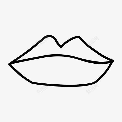 嘴唇女性唇膏图标svg_新图网 https://ixintu.com 化妆品 唇膏 嘴唇 嘴唇收藏 女性 性感