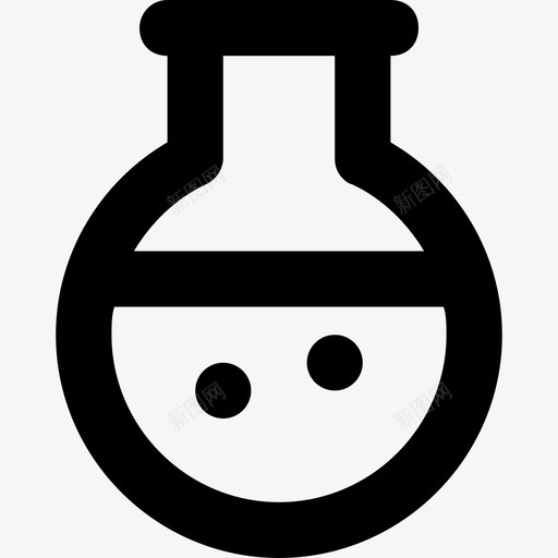 佛罗伦萨烧瓶化学实验室图标svg_新图网 https://ixintu.com 佛罗伦萨烧瓶 化学 圆底烧瓶 实验室 科学技术线图标