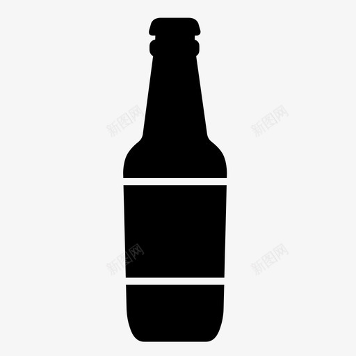 啤酒瓶酒精饮料图标svg_新图网 https://ixintu.com 啤酒图标 啤酒瓶 酒精 饮料