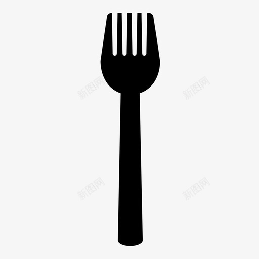 叉子餐具食物图标svg_新图网 https://ixintu.com 叉子 食物 餐具 餐厅