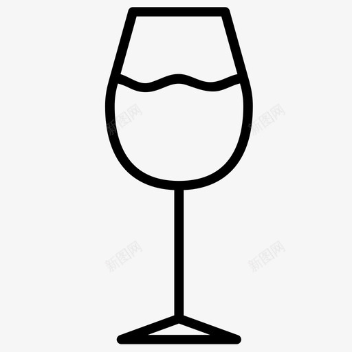 葡萄酒酒精饮料饮料图标svg_新图网 https://ixintu.com 玻璃 玻璃器皿 葡萄酒 酒精饮料 饮料