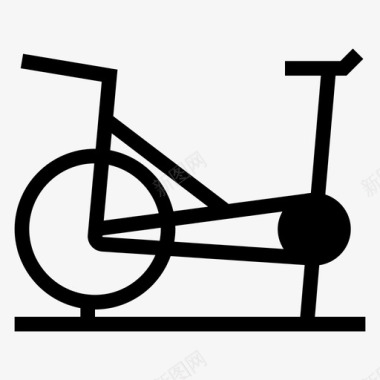 自行车骑自行车锻炼图标图标