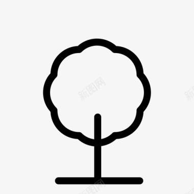树木灌木生态图标图标