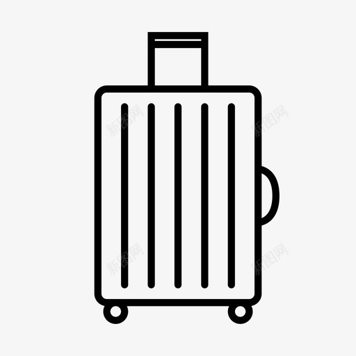 行李硬箱子滚动行李箱图标svg_新图网 https://ixintu.com 旅行 滚动行李箱 硬箱子 行李