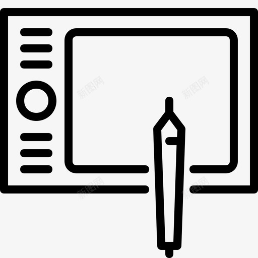 绘图板设备数字分析仪图标svg_新图网 https://ixintu.com wacom 手写笔 数字分析仪 电子线路 绘图板 设备
