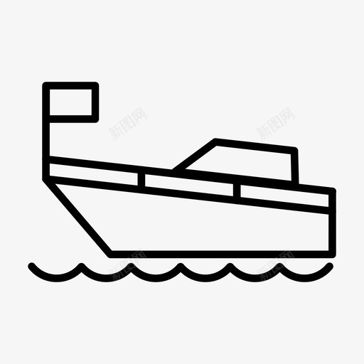 船海旅行运输图标svg_新图网 https://ixintu.com 旅行和设施 海旅行 船 运输