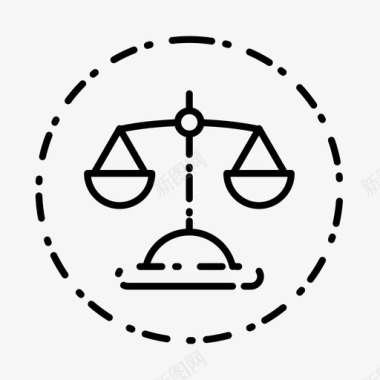 天平正义法律图标图标
