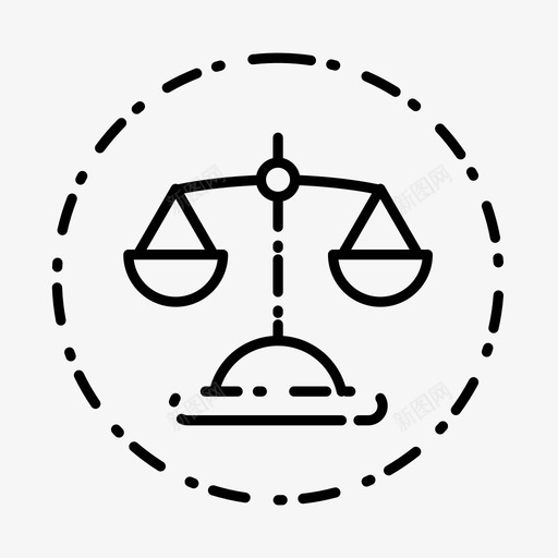 天平正义法律图标svg_新图网 https://ixintu.com 商业金融卷3 天平 正义 法律 货币