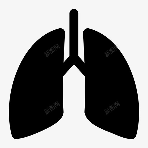 肺解剖学人肺图标svg_新图网 https://ixintu.com 人肺 呼吸 肺 肺符号 解剖学