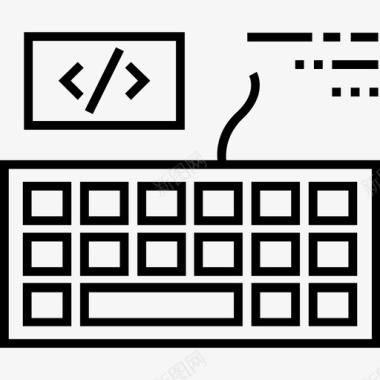 编程编码键盘图标图标